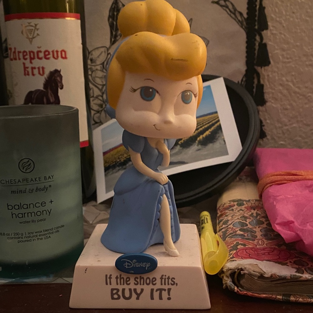 Disney Blue and Yellow Figurine - If the Shoe Fits